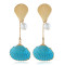 E-5316  5 Colors  Bohemia Pearl Earrings Sea Shell Beach Earrings Drop Dangle Earring for Woman