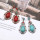 E-5322 Arriva Bohemian Dangle Drop Women shaped Turquoise Earrings for Women Jewelry