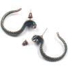 E-5321 2 Styles Vintage Bronze Snake Eagle Shape Earrings for Women Boho Punk Party Jewelry