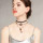 N-7232 Multi-Layer Star Beads Rhinestone crystal Leather Chain Necklace Choker For Women Party Gifts Jewelry