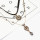 N-7232 Multi-Layer Star Beads Rhinestone crystal Leather Chain Necklace Choker For Women Party Gifts Jewelry