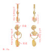 E-5329  2Pairs/Set 4 Colors Bohemian Natural Sea Shell Pendant Drop Earrings for Women Summer Beach Party Jewelry