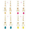 E-5329  2Pairs/Set 4 Colors Bohemian Natural Sea Shell Pendant Drop Earrings for Women Summer Beach Party Jewelry