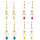 E-5329  2Pairs/Set 4 Colors Bohemian Natural Sea Shell Pendant Drop Earrings for Women Summer Beach Party Jewelry