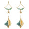 E-5330  5 Colors Sea Shell Beach Earrings Gravel Tassel Drop Dangle Earring for Woman