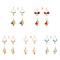 E-5330  5 Colors Sea Shell Beach Earrings Gravel Tassel Drop Dangle Earring for Woman