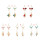 E-5330  5 Colors Sea Shell Beach Earrings Gravel Tassel Drop Dangle Earring for Woman