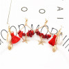 E-5330  5 Colors Sea Shell Beach Earrings Gravel Tassel Drop Dangle Earring for Woman