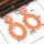 E-5327 3 Colors Boho Straw Woven Earrings Handmade Drop Earrings Dangle Geometric Statement Earrings for Women Girls