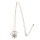 N-7235 Fashion Gold Chain Pearl Rhinestone Round Moon Shape Pendant Necklaces for Women Boho Party Jewelry