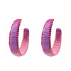 E-5328  3 Colors Hand-Knitted Rattan Round Ear Hanging Simple Jewelry for Woman Jewellry