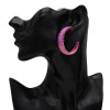 E-5328  3 Colors Hand-Knitted Rattan Round Ear Hanging Simple Jewelry for Woman Jewellry