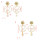 E-5331 2 Style Fashion Natural Pearl Sea Shell Beach Earrings Geometric Circle Drop Dangle Earring for Women