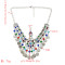 F-0639 Unique Turkish Women Colorful Beads Tassel Coin Belly Dance Head Chain Maang Tikka  Silver Vintage Hair Jewelry