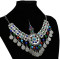 F-0639 Unique Turkish Women Colorful Beads Tassel Coin Belly Dance Head Chain Maang Tikka  Silver Vintage Hair Jewelry