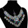 F-0639 Unique Turkish Women Colorful Beads Tassel Coin Belly Dance Head Chain Maang Tikka  Silver Vintage Hair Jewelry