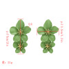 E-5338 5 Colors Cute Romantic Flower Stud Earrings Korean Bohemian Bijoux Jewelry Gift
