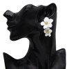 E-5338 5 Colors Cute Romantic Flower Stud Earrings Korean Bohemian Bijoux Jewelry Gift