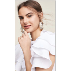 E-5342 4 Colors Fashion Geometric Big Circle Acrylic Drop Earrings for Women Ladies Wedding Party Jewelry