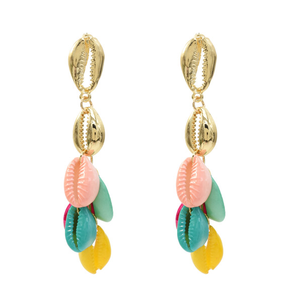 E-5340 Bohemia Earrings Sea Shell Beach Earrings Drop Dangle Earring for Woman Jewelry