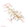 F-0650  Luxuries Crystal Leaf Hairpins Girls Silver Pearls Princess Headpiece Wedding Hair Accessories Gold Barrettes Hairclip