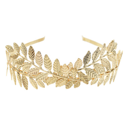 F-0651  Fashion Greece Gold Silver Plated Alloy Hairband Leaf Shape Girls Bride Headband Wedding Hair Jewelry