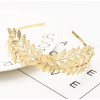 F-0651  Fashion Greece Gold Silver Plated Alloy Hairband Leaf Shape Girls Bride Headband Wedding Hair Jewelry