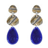 E-5347   4 Colors Fashion Big Acrylic Statement Water Drop Earrings for Women Wedding Party Jewelry