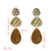E-5347   4 Colors Fashion Big Acrylic Statement Water Drop Earrings for Women Wedding Party Jewelry
