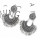 E-5346 Vintage Silver Gold Plated Zamak Indian Bells Tassel Earrings For Women Ethnic Jewellry
