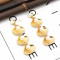 E-5353  2 Colors  Bohemia Pearl Earrings Sea Shell Beach Earrings Drop Dangle Earring for Woman