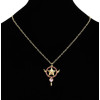 N-7248  2 Styles Gold Alloy Rhinestone Star Key Pendant Necklaces for Women Wedding Party Jewelry Gift