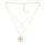 N-7248  2 Styles Gold Alloy Rhinestone Star Key Pendant Necklaces for Women Wedding Party Jewelry Gift