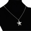 N-7249  2 Style Simple Silver Gold Alloy Shell Star Shaped Pendant Chain Necklace Statement Female Fashion Jewelry