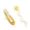 F-0657  2Pcs/Set Korean Style Girl Gold Metal Acrylic Hair Clip Barrettes Hairpins for Women Party Hair Accessories