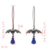 E-5362 Ethnic Vintage Fashion Bat Sapphire Earrings Youth Dangle Earrings Women's Pendant Earrings
