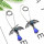 E-5362  Ethnic Vintage Fashion Bat Sapphire Earrings Youth Dangle Earrings Women's Pendant Earrings
