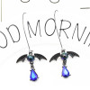 E-5362 Ethnic Vintage Fashion Bat Sapphire Earrings Youth Dangle Earrings Women's Pendant Earrings