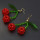 E-5363 Cute Handmade Girl Resin Beaded Cherry Drop Earrings For Women Summer Holiday Jewelry