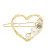 P-0438  4 Styles Girl Gold Metal Pearl Rhinestone Hair Clips Hairpins for Women Wedding Hair Accessories