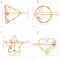 P-0438  4 Styles Girl Gold Metal Pearl Rhinestone Hair Clips Hairpins for Women Wedding Hair Accessories