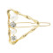 P-0438  4 Styles Girl Gold Metal Pearl Rhinestone Hair Clips Hairpins for Women Wedding Hair Accessories