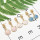 E-5367 Summer Marine Style Sea Shell Drop Earrings Gold For Women Wedding Party Beach Jewelry