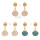 E-5367 Summer Marine Style Sea Shell Drop Earrings Gold For Women Wedding Party Beach Jewelry