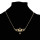 N-7250   3 Styles Gold Alloy Rhinestone Star Key Heart-shaped Pendant Necklaces for Women Wedding Party Jewelry Gift