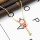 N-7250   3 Styles Gold Alloy Rhinestone Star Key Heart-shaped Pendant Necklaces for Women Wedding Party Jewelry Gift