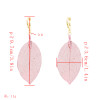 E-5371    Leaf earrings with golden hooks and light Pendant Earrings Jewelry For Women Design