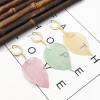 E-5371    Leaf earrings with golden hooks and light Pendant Earrings Jewelry For Women Design