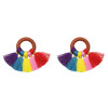 E-5376    10pcs/set Cotton Thread Mini Tassel DIY Boho Jewelry Making Supplies Earrings Finding Fringe Trim Pendants Small Tassels