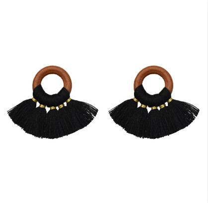 E-5376    10pcs/set Cotton Thread Mini Tassel DIY Boho Jewelry Making Supplies Earrings Finding Fringe Trim Pendants Small Tassels